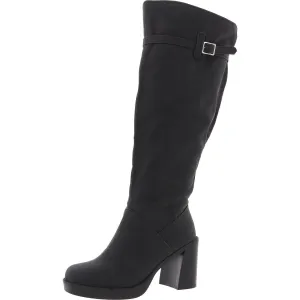 007829WC Womens Wide Calf Manmade Mid-Calf Boots