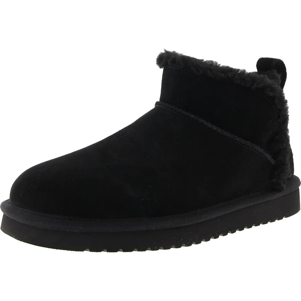 1167970 Womens Faux Fur Lined Leather Shearling Boots