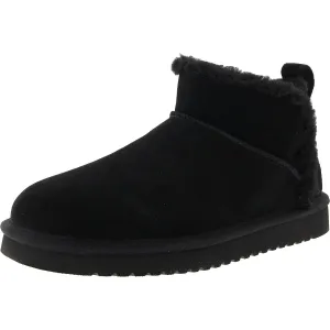 1167970 Womens Faux Fur Lined Leather Shearling Boots