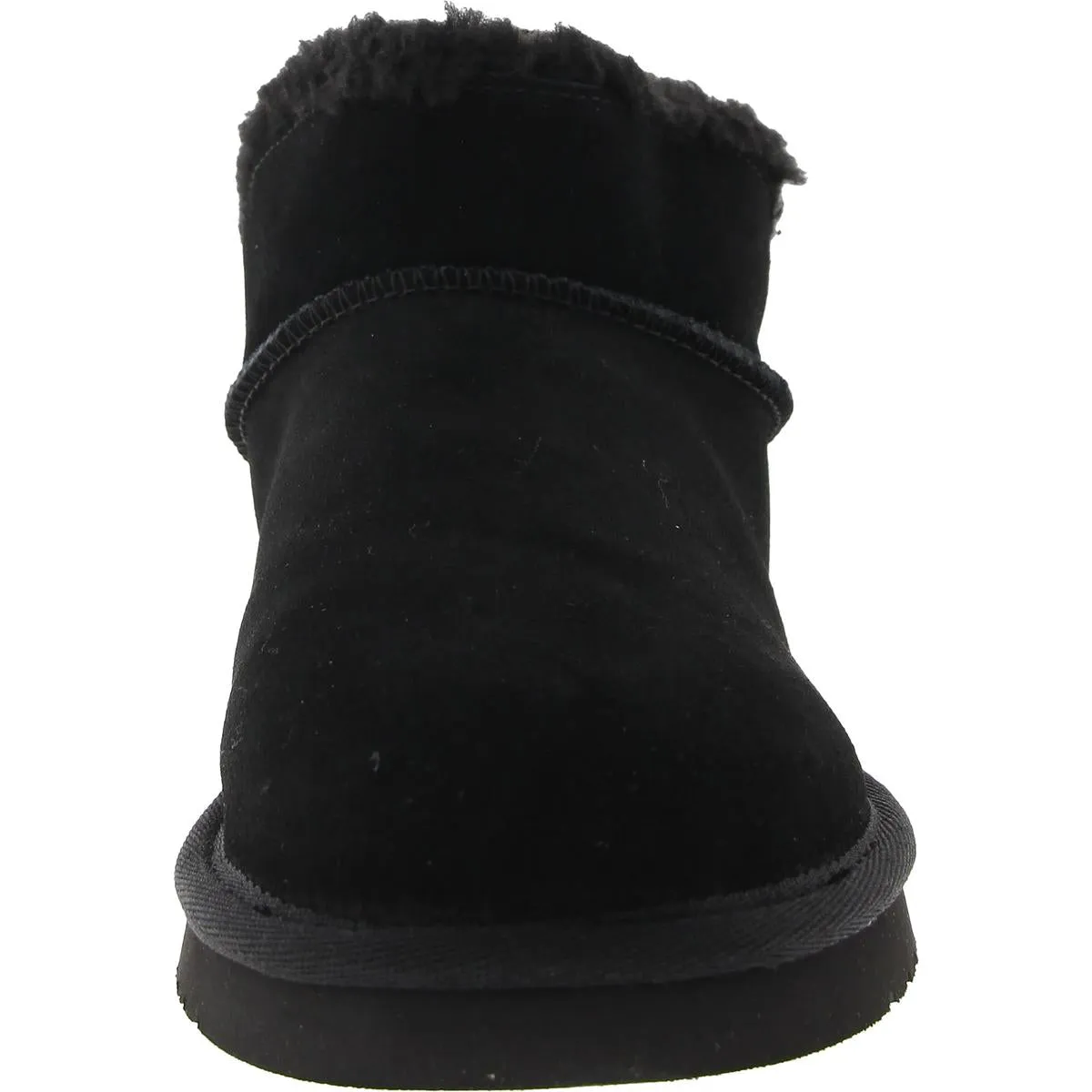 1167970 Womens Faux Fur Lined Leather Shearling Boots