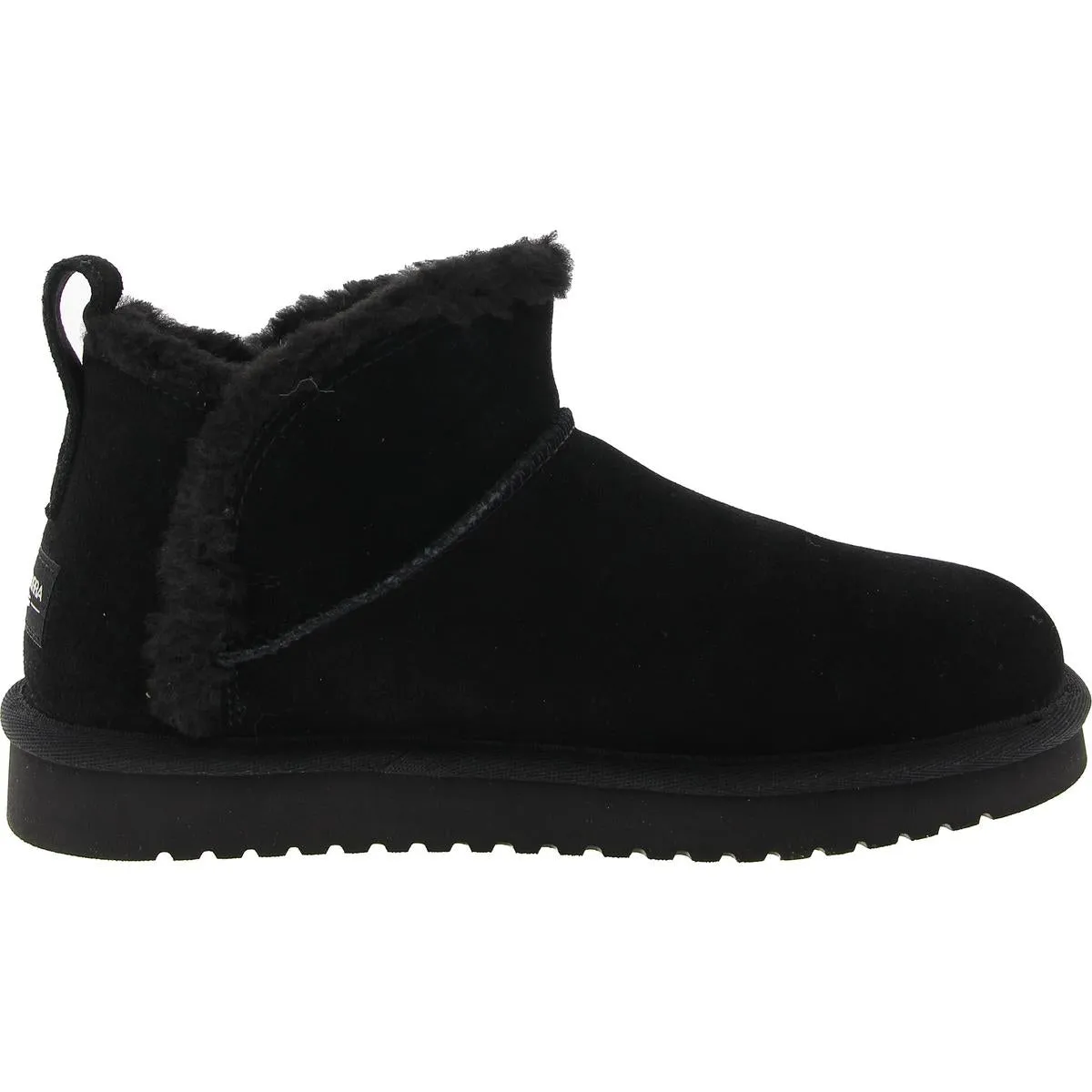 1167970 Womens Faux Fur Lined Leather Shearling Boots