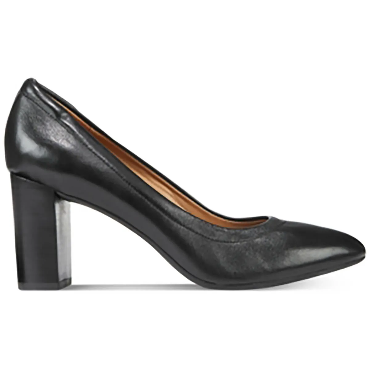 15590 Womens Solid Manmade Block Heels