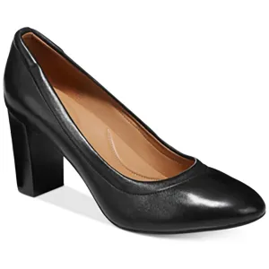 15590 Womens Solid Manmade Block Heels