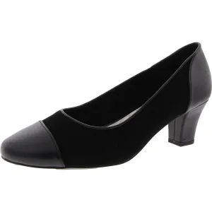 312922 Womens Toe Cap Manmade Block Heels