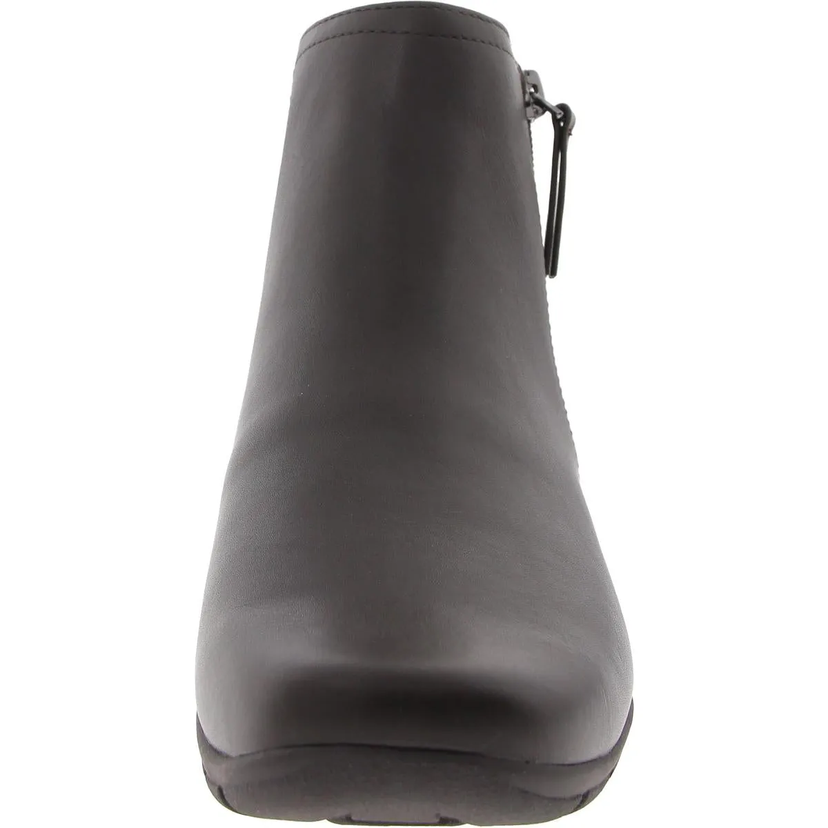 Aaliya 3 Womens Zipper Faux Leather Ankle Boots