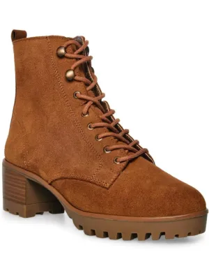 Abott Women's Water-Resistant Platform Motorcycle Boots