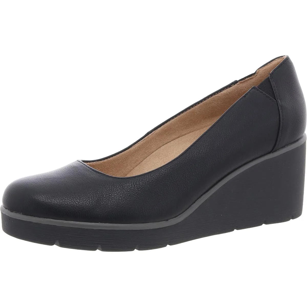 About-Time Womens Padded Insole Wedge Heels