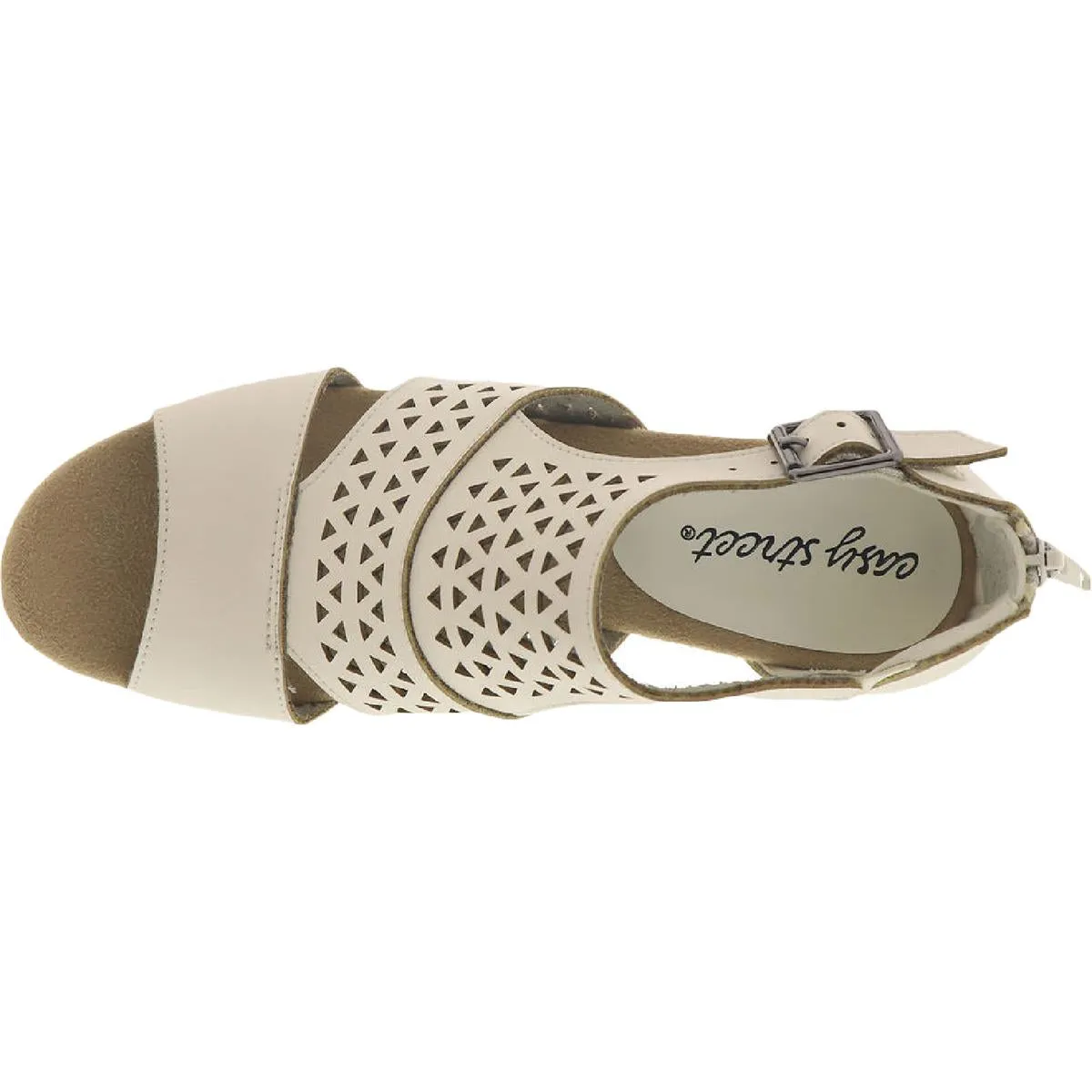 Adara Womens Laser Cut Perforated Heels