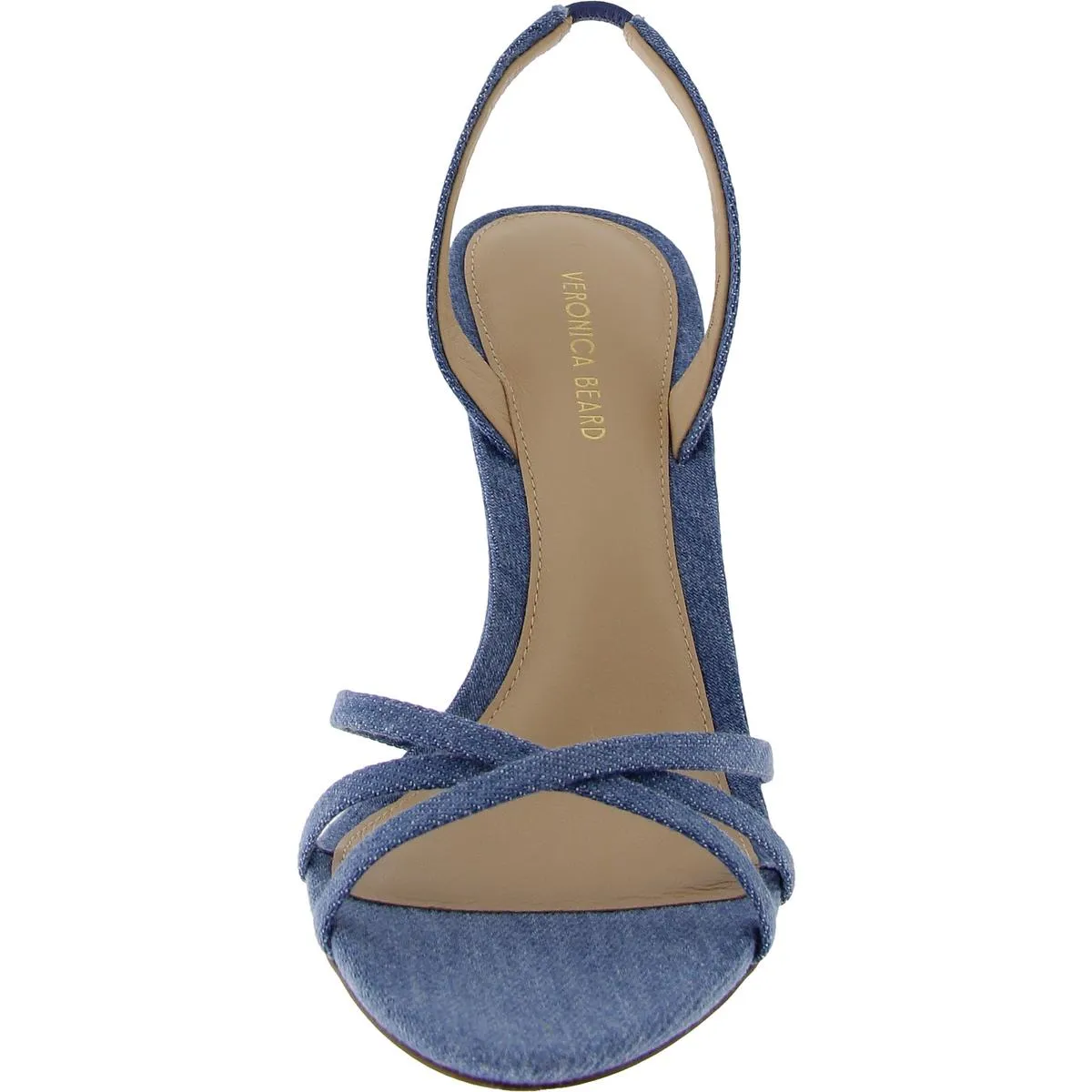 ADELLE Womens Open Toe Laceless Slingback Heels
