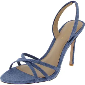 ADELLE Womens Open Toe Laceless Slingback Heels