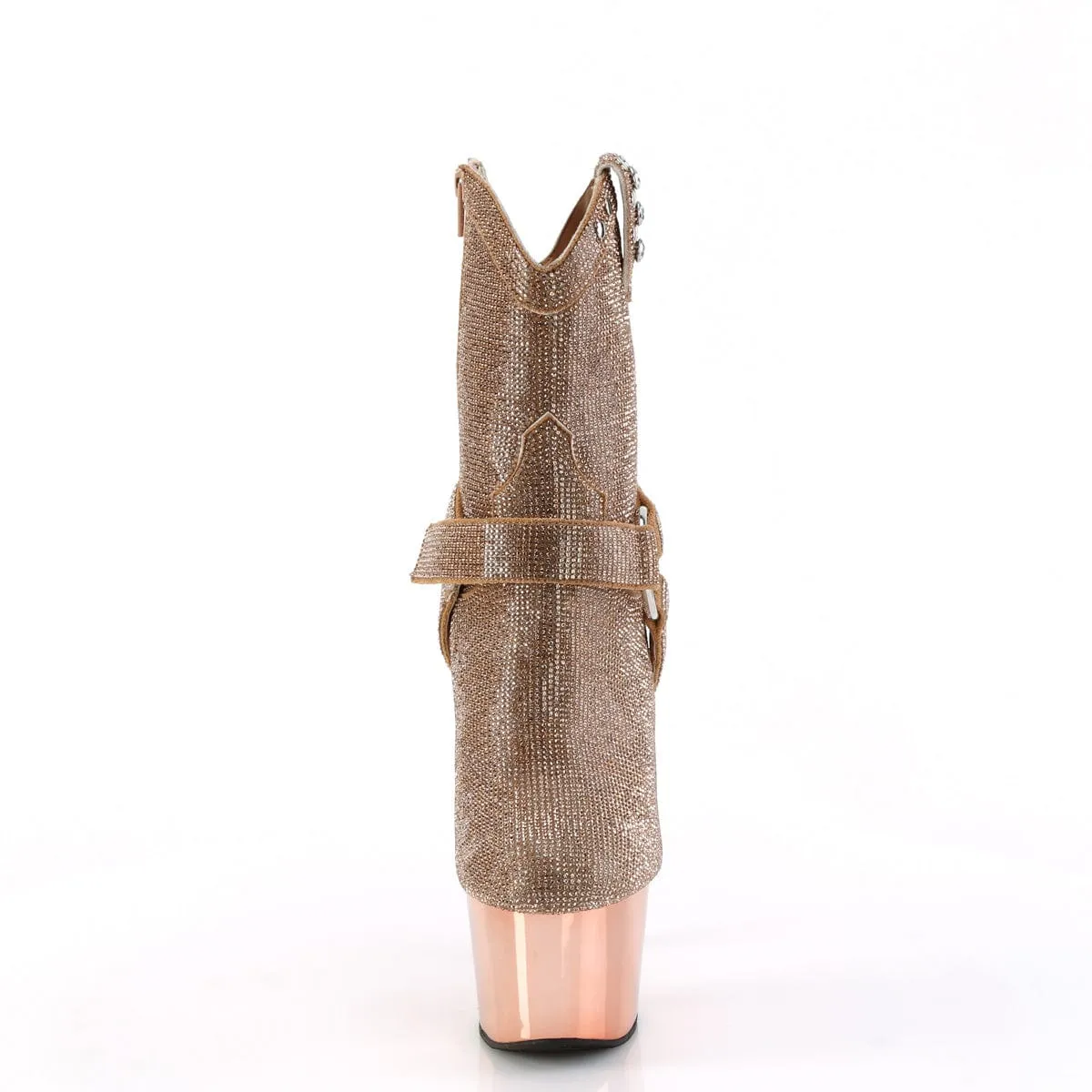 ADORE-1029CHRS Rose Gold Rhinestones/Rose Gold Chrome