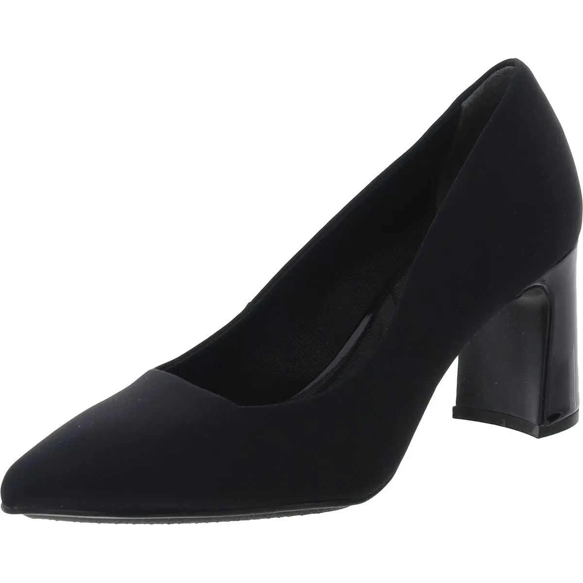 akBARTOW Womens Solid Textured Block Heels