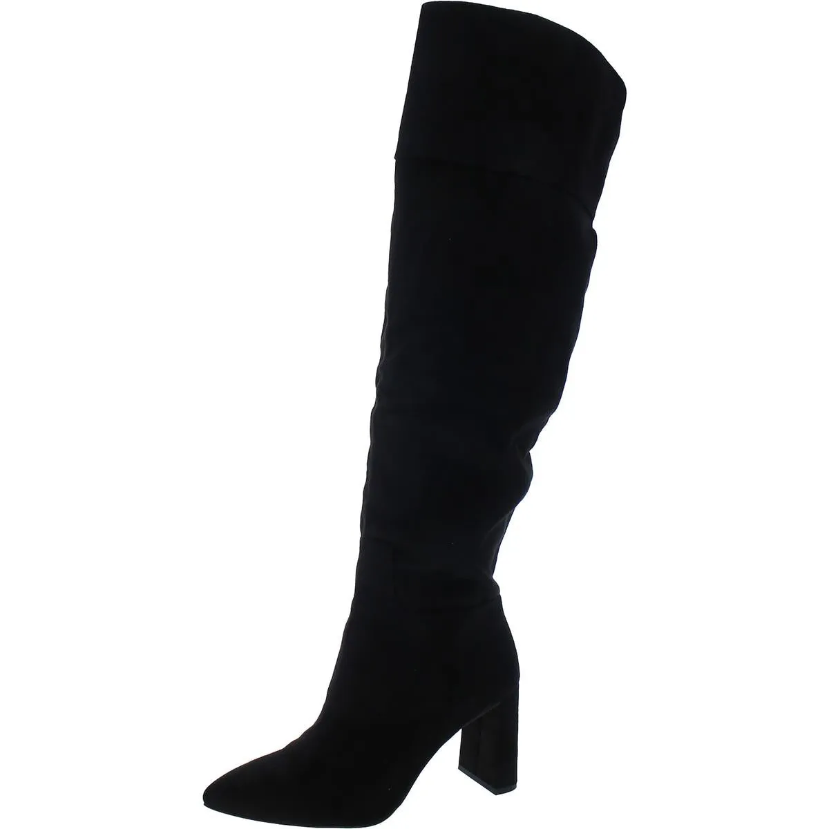 Akemi Womens Faux Leather Pull On Thigh-High Boots