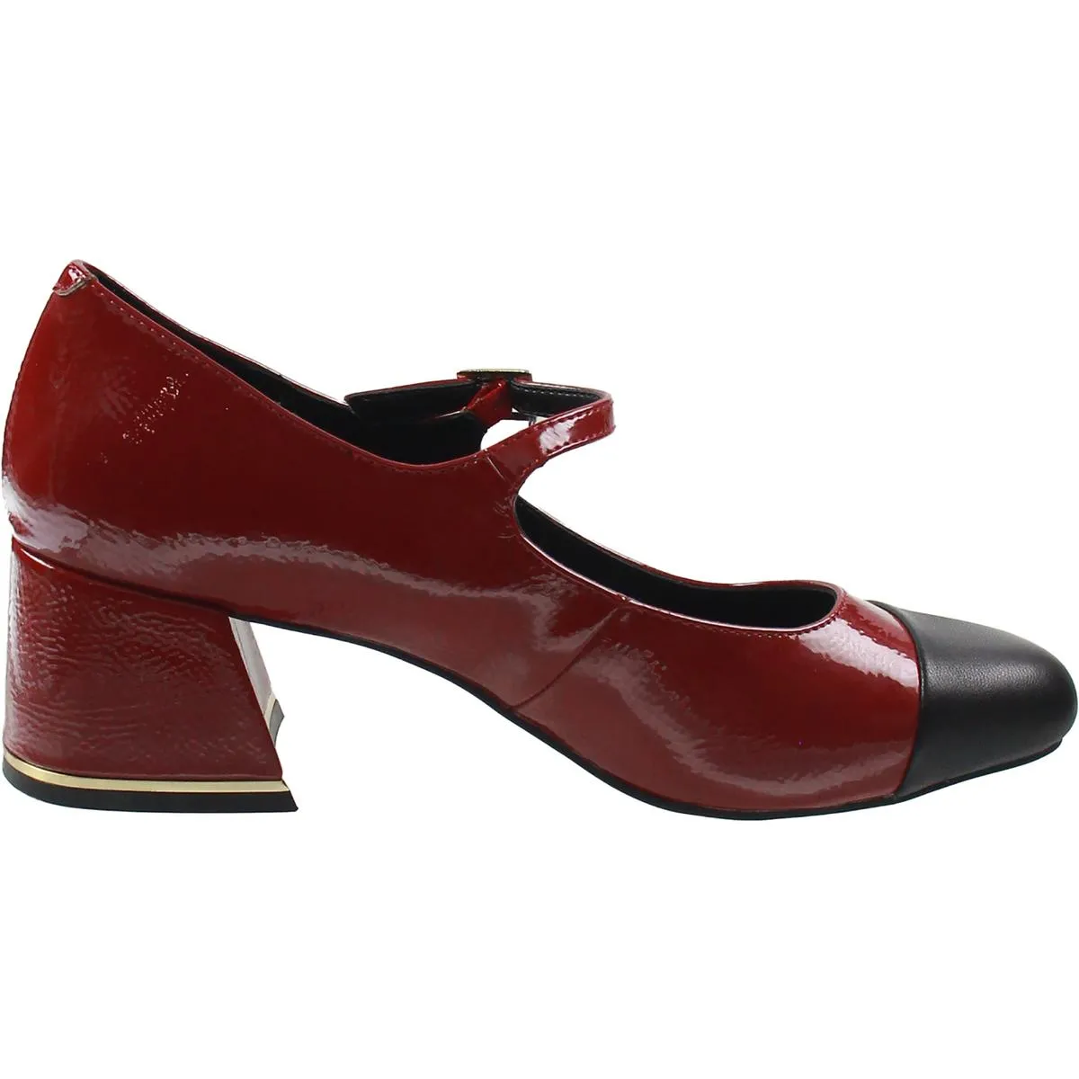 Alec Mary Jane Womens Block Heel Patent Mary Jane Heels