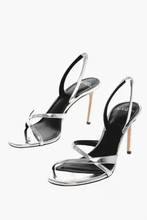 Alexandre Birman Lam Leather Titta Slingback Sandals 9Cm