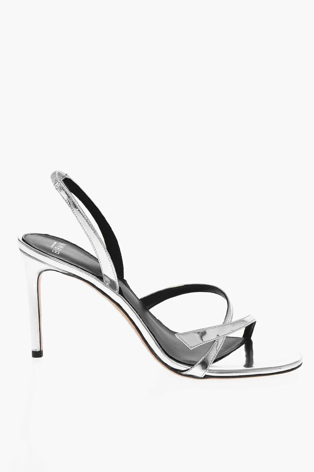 Alexandre Birman Lam Leather Titta Slingback Sandals 9Cm