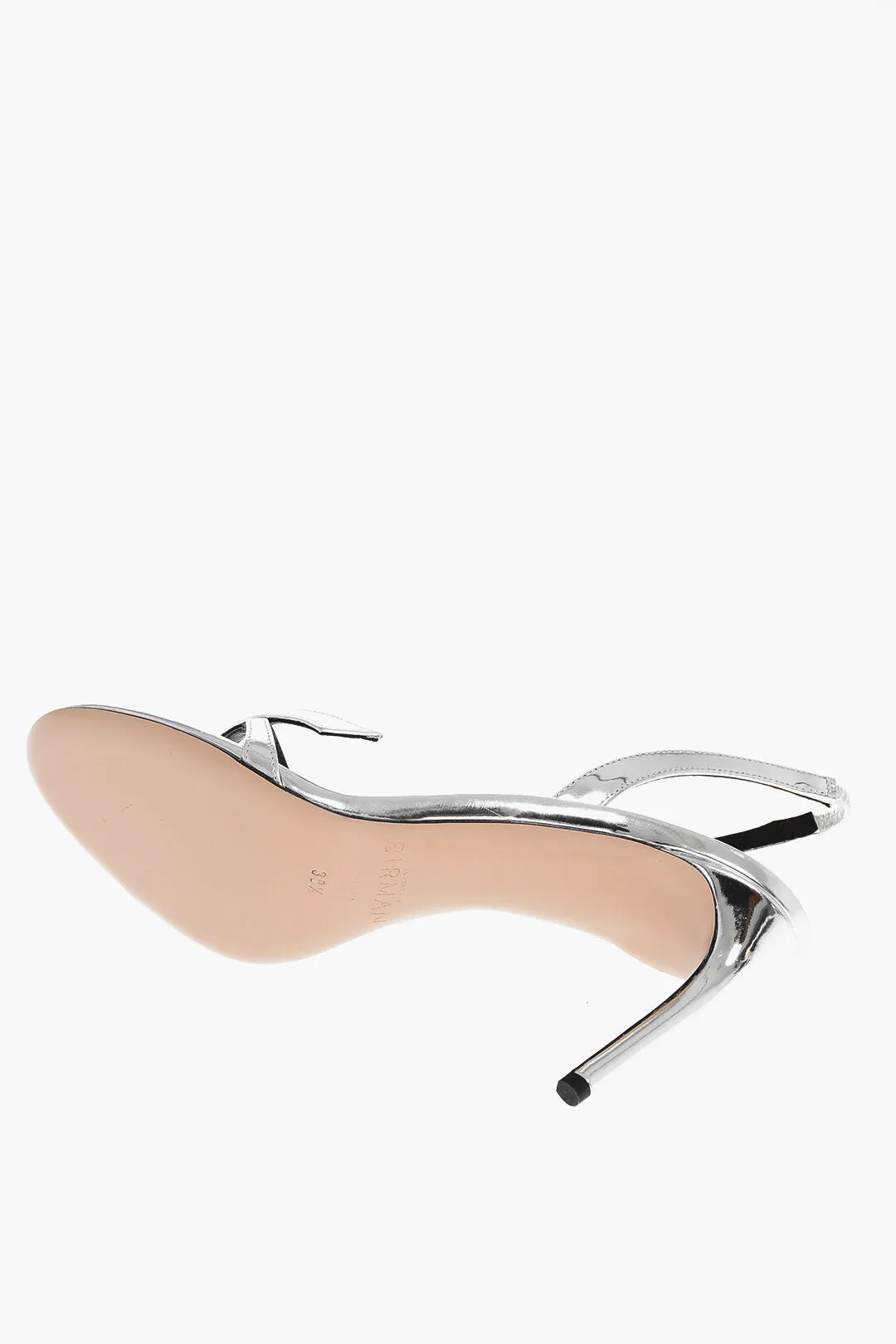 Alexandre Birman Lam Leather Titta Slingback Sandals 9Cm