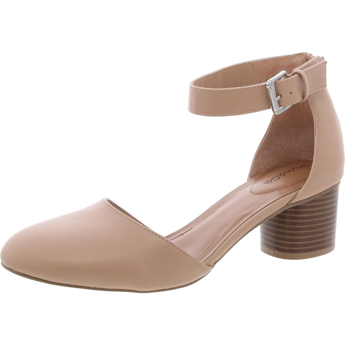 Alinaap Womens Strappy Manmade Block Heels