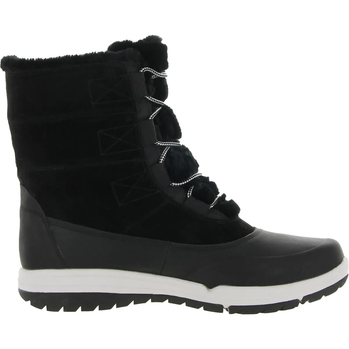 All Access Womens Leather Lace Up Winter & Snow Boots
