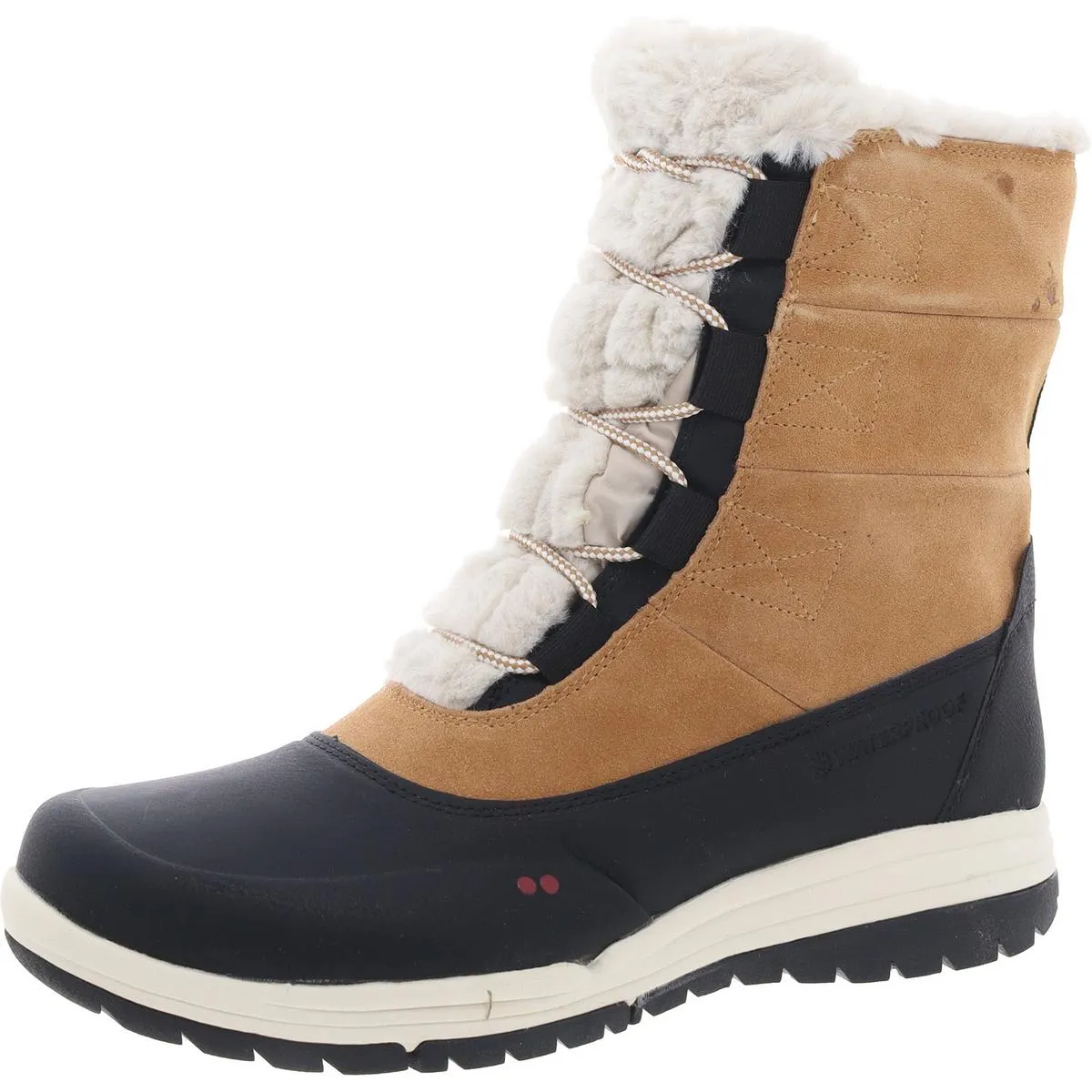 All Access Womens Leather Lace Up Winter & Snow Boots