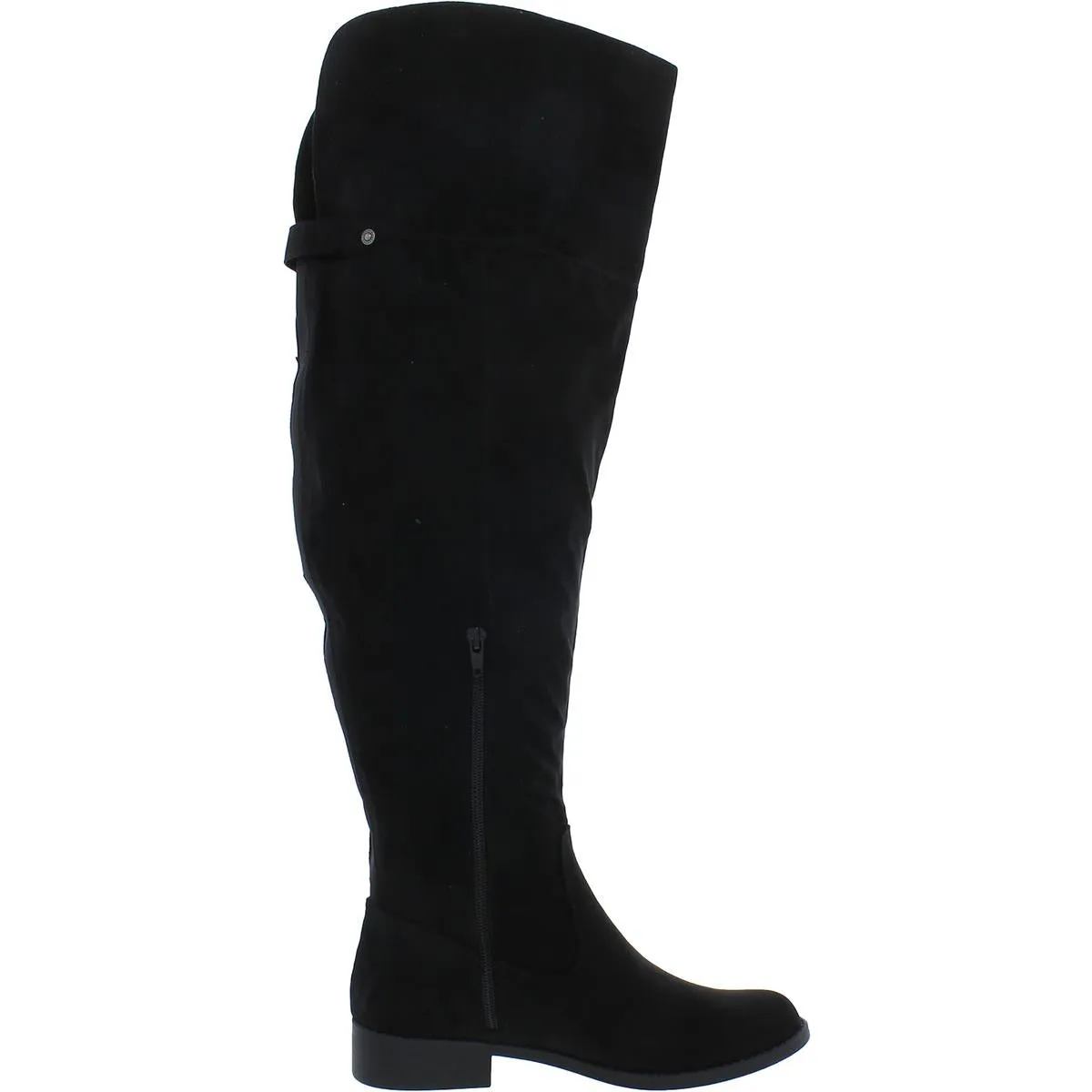 Allicce Womens Wide Calf Zipper Over-The-Knee Boots