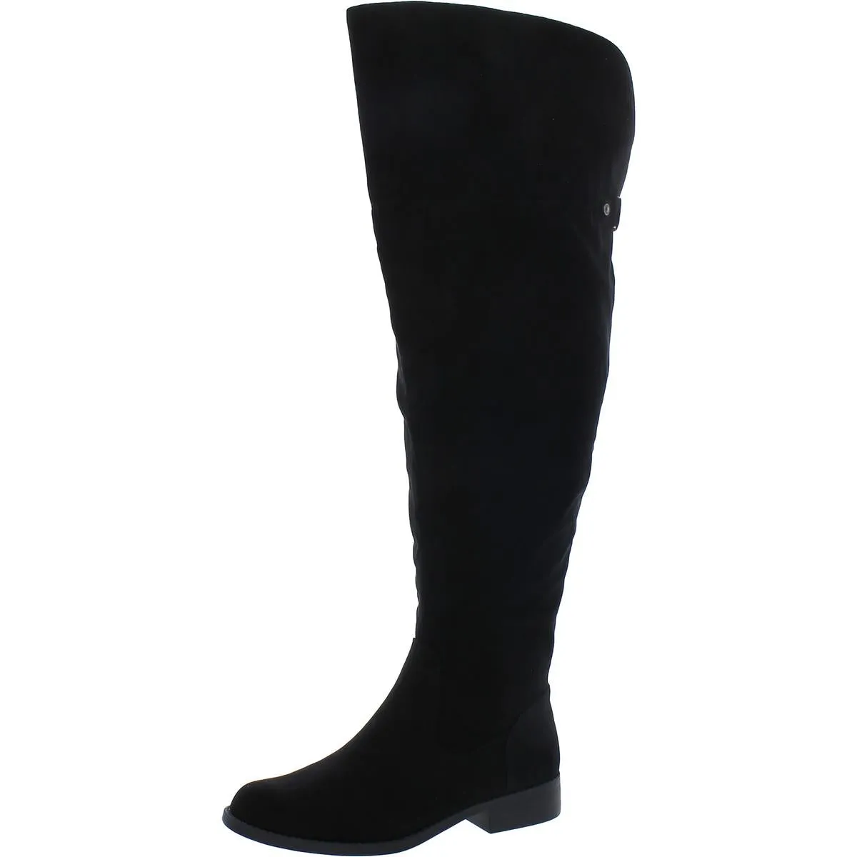 Allicce Womens Wide Calf Zipper Over-The-Knee Boots