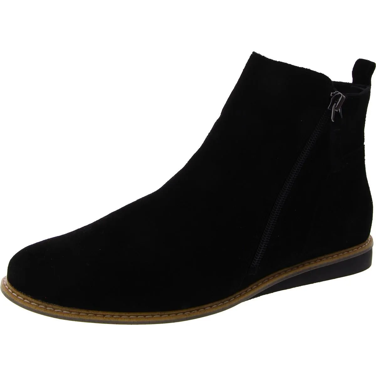 Aly 14 Womens Suede Side Zipper Ankle Boots