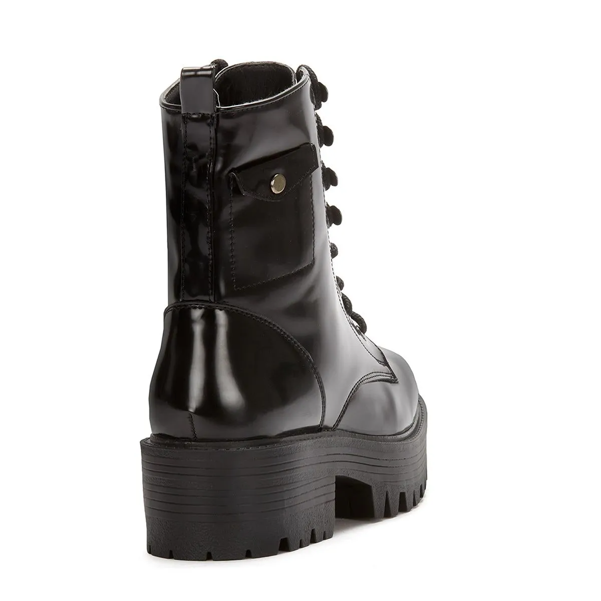 Andrea Patent Combat Boots