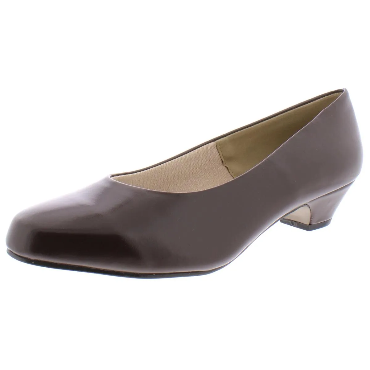 Angel II Womens Block Heel Round Toe Pumps