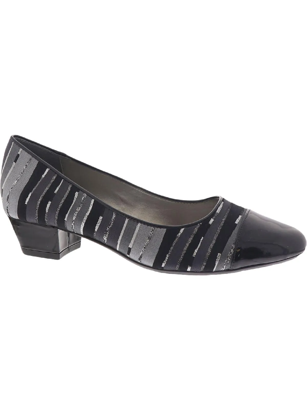 Angelica Womens Slip On Mixed Media Pumps