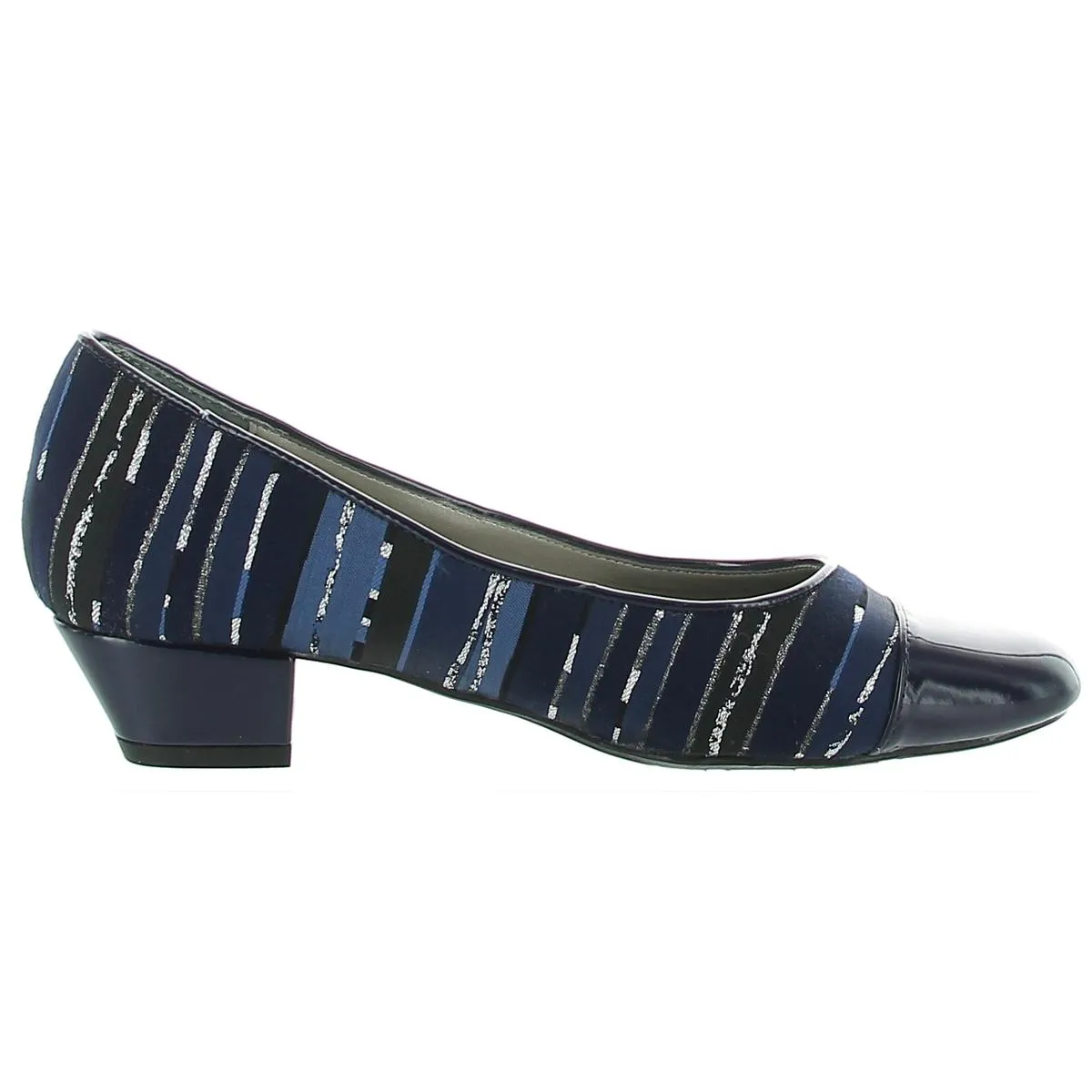 Angelica Womens Slip On Mixed Media Pumps
