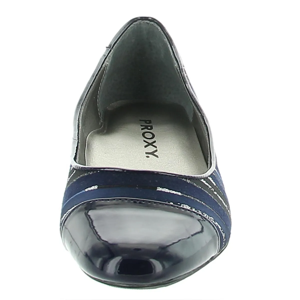 Angelica Womens Slip On Mixed Media Pumps