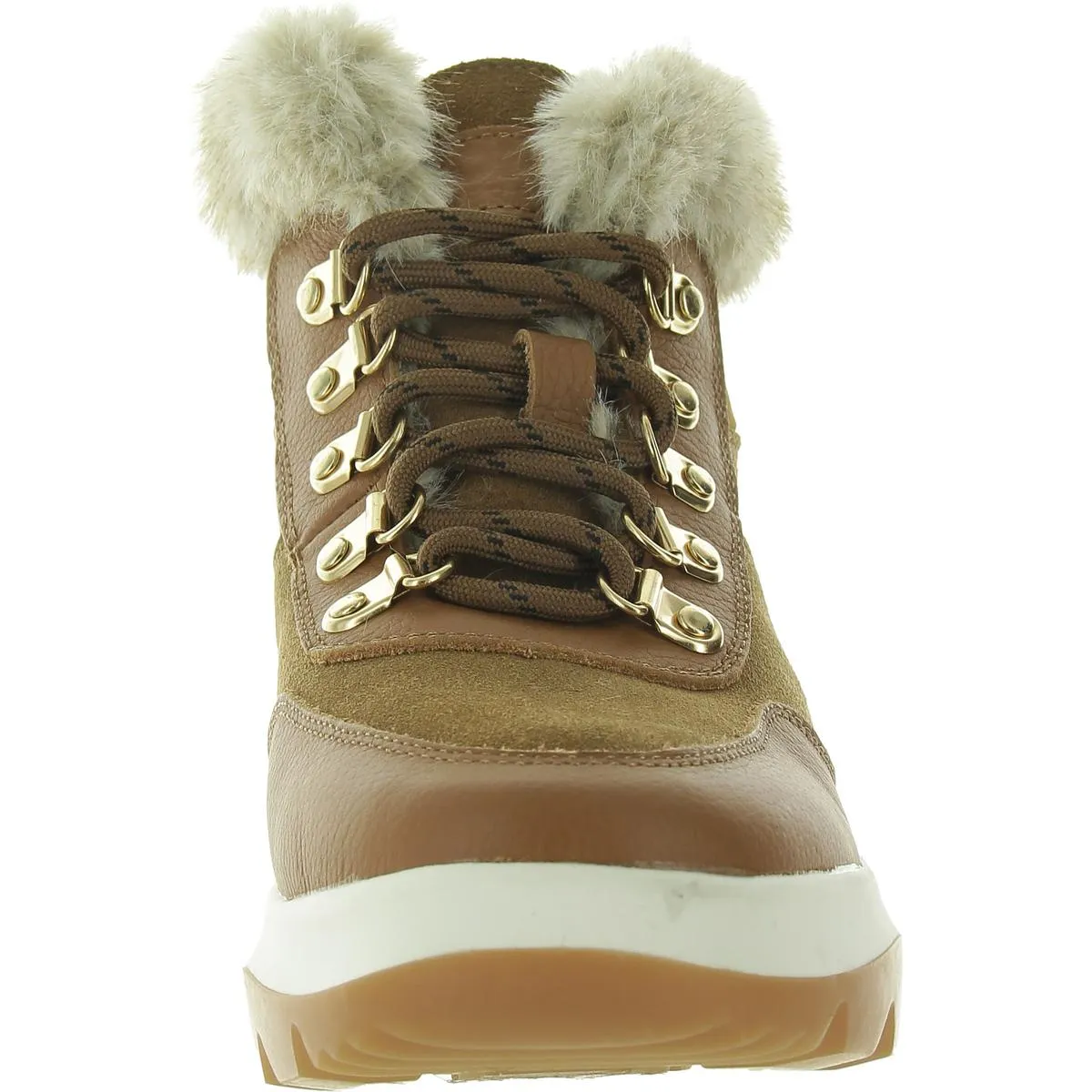 ANTE Womens Lace-Up Man Made Winter & Snow Boots