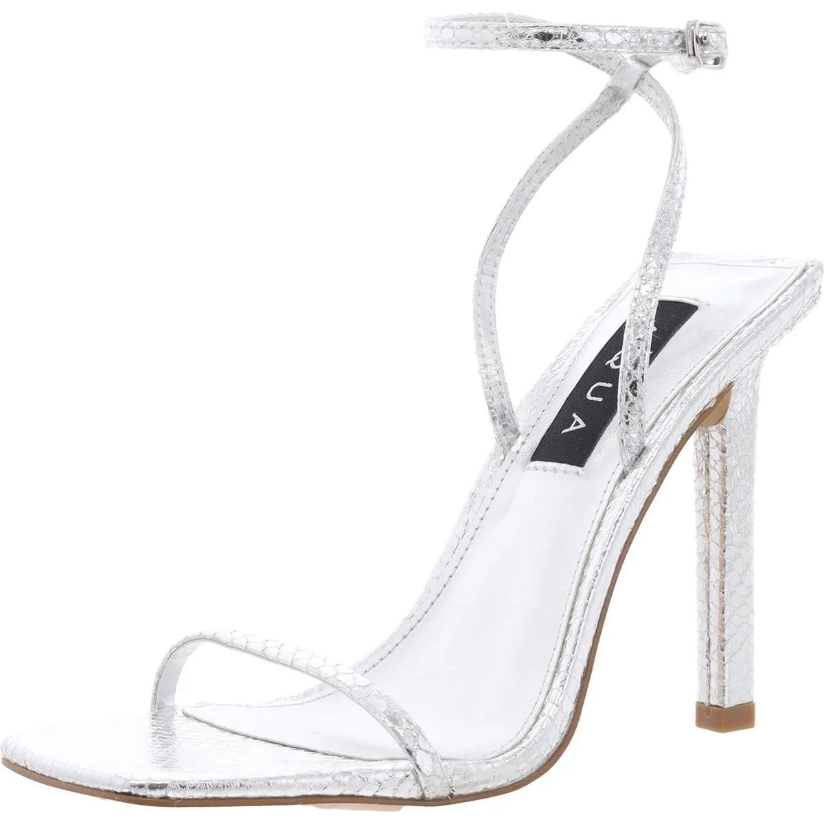 AQJSMIN Womens Snake Print Manmade Ankle Strap