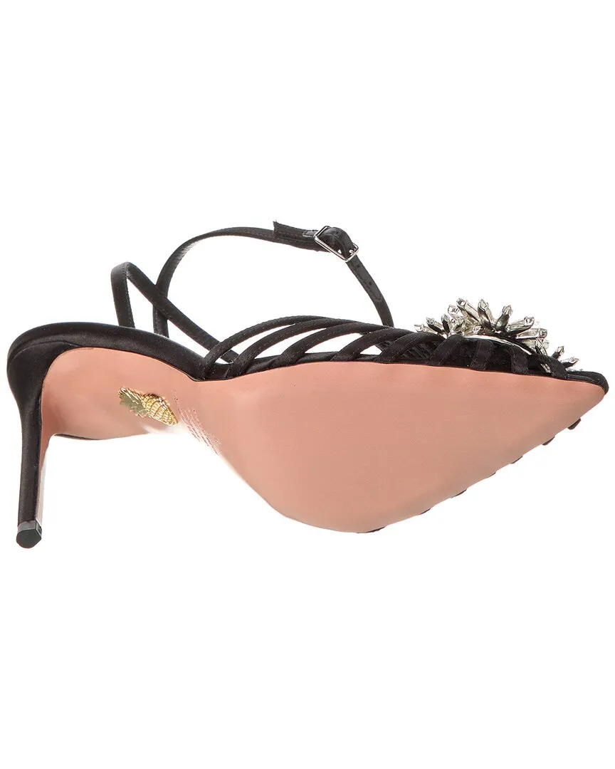 Aquazzura Crystal Margarita 105 Satin Pump