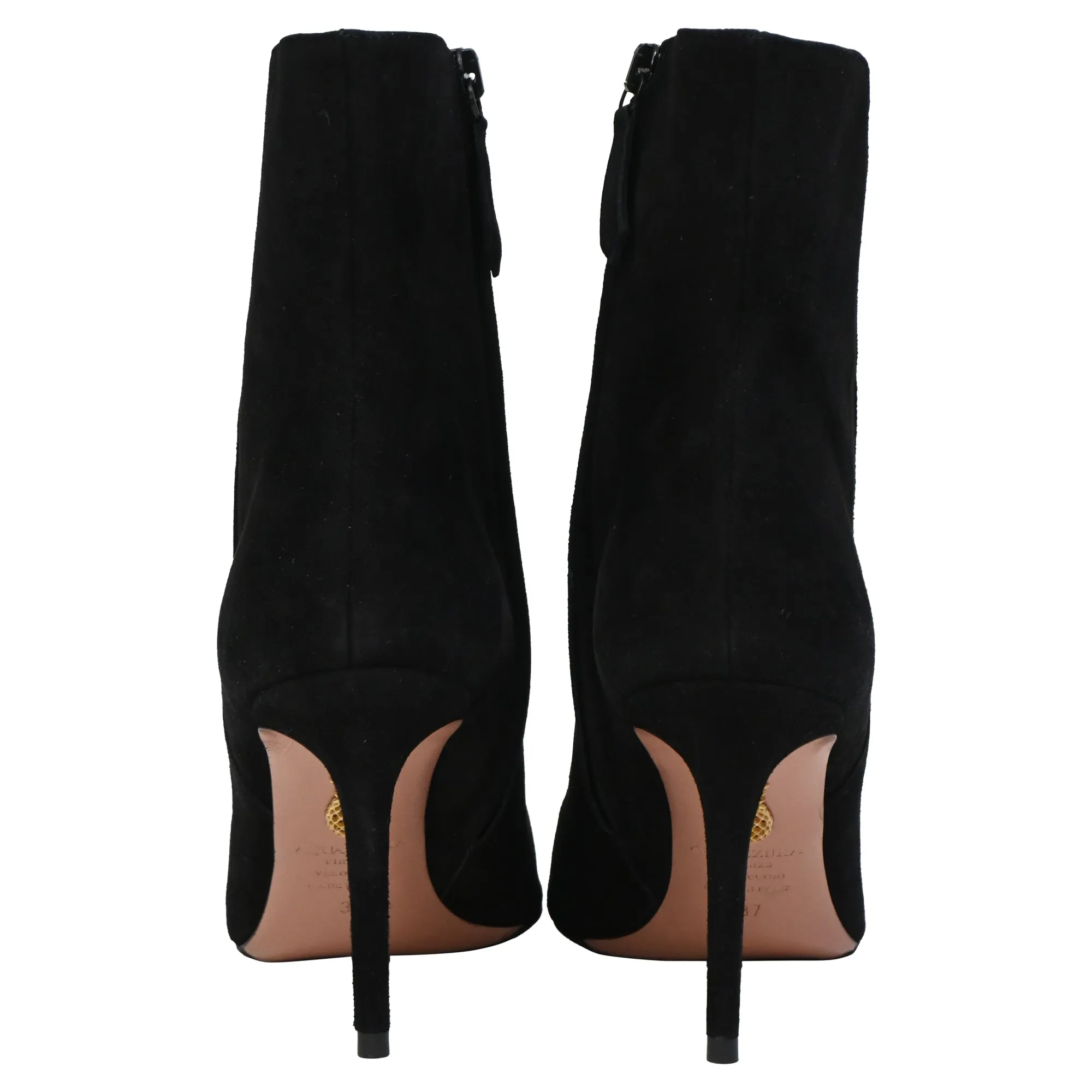 Aquazzura Matignon Boots in Black Suede