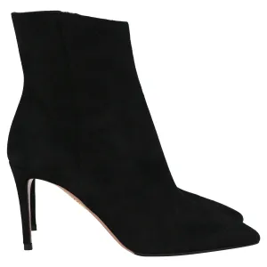 Aquazzura Matignon Boots in Black Suede