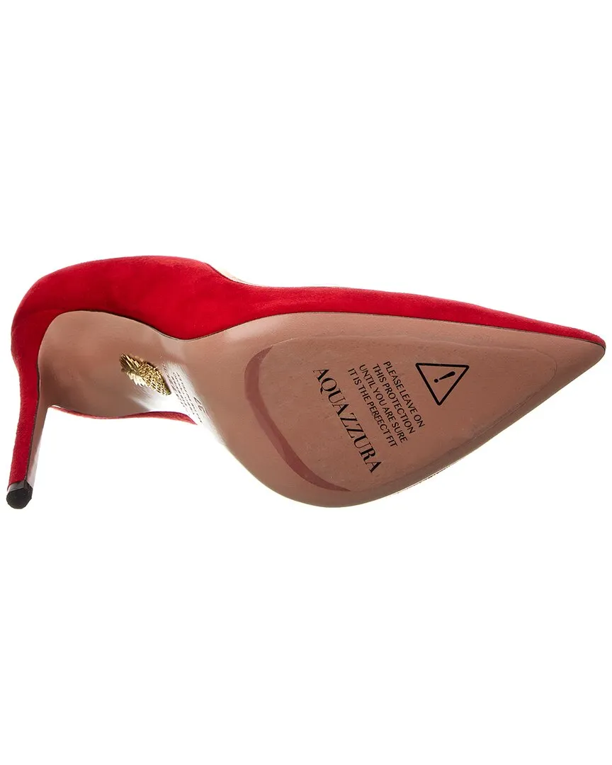 Aquazzura Obsession 105 Suede & Vinyl Pump