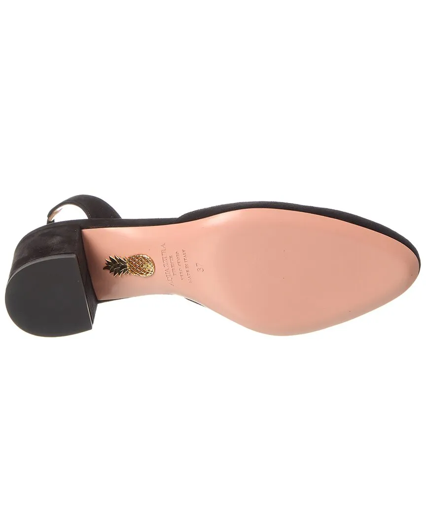 Aquazzura Talita 50 Suede Slingback Pump