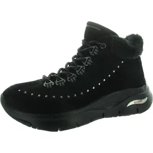Arch Fit-Goodnight Womens Studded Suede Winter & Snow Boots