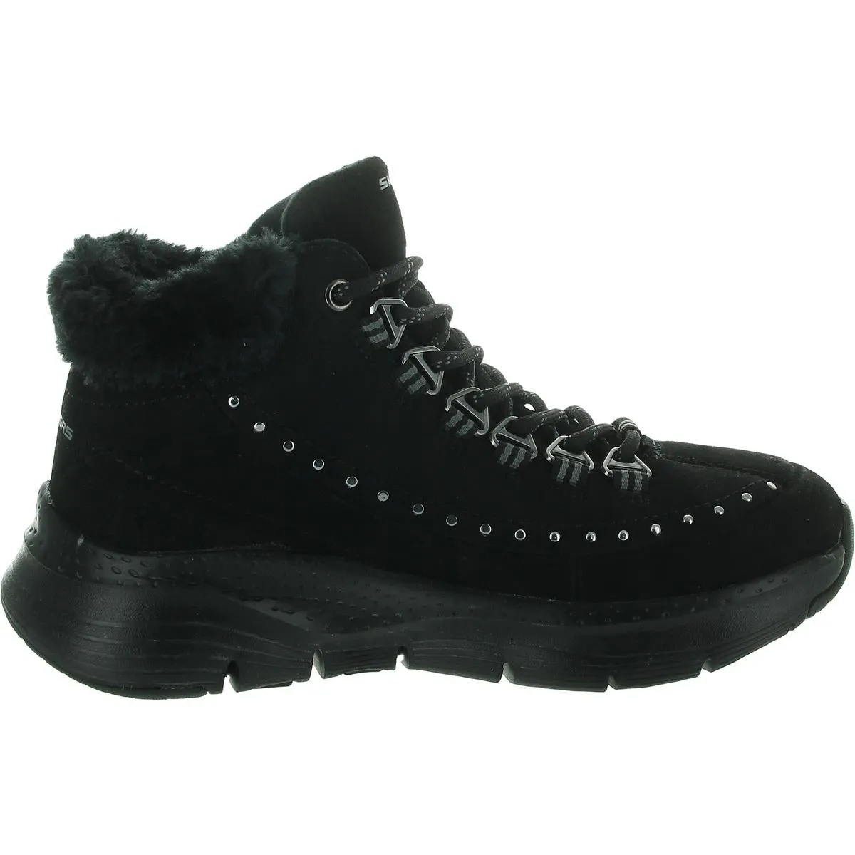 Arch Fit-Goodnight Womens Studded Suede Winter & Snow Boots