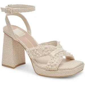 ARIES PEARL Womens Embellished Man Made Platform Heels