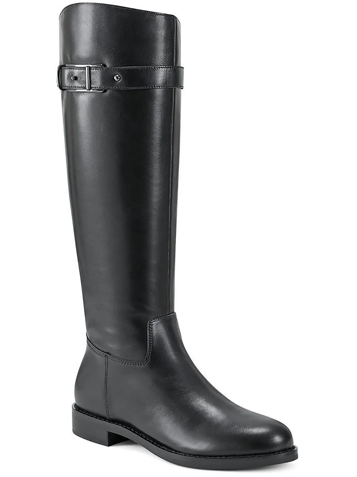 Aubrey Womens Leather Tall Knee-High Boots