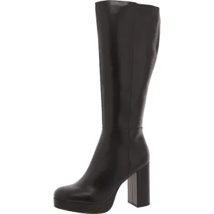 Azura Womens Leather Tall Knee-High Boots