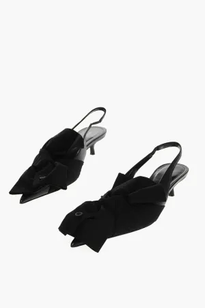 Balenciaga Fabric Chemise Slingbacks With Front Bow 4Cm