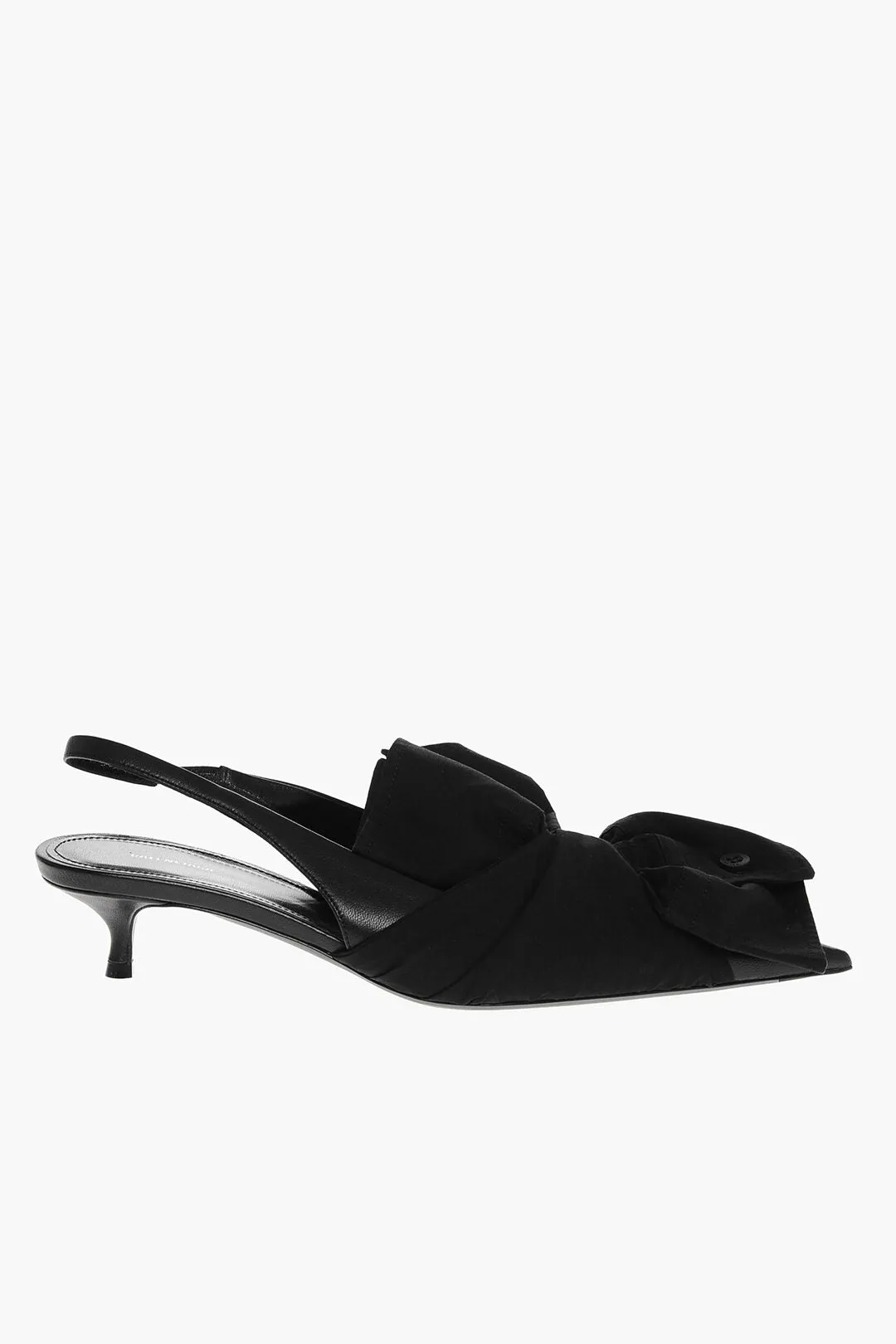 Balenciaga Fabric Chemise Slingbacks With Front Bow 4Cm