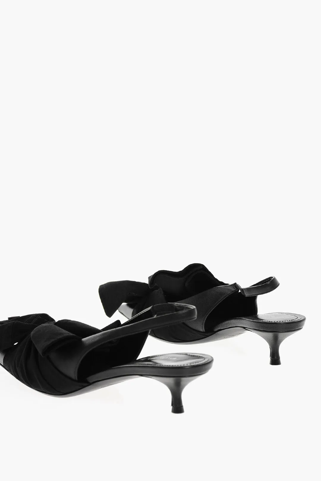 Balenciaga Fabric Chemise Slingbacks With Front Bow 4Cm