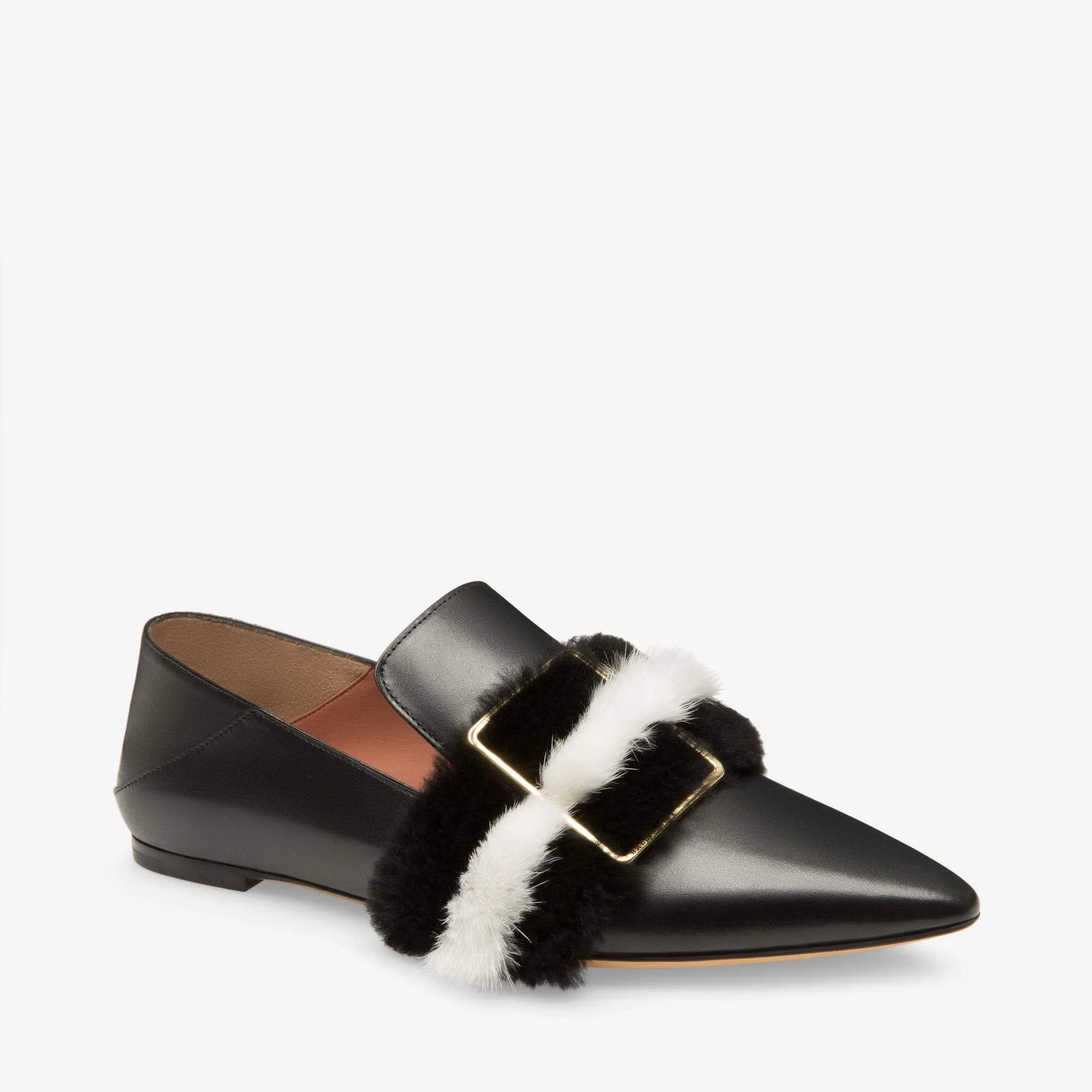 Bally Hamelia Women's 6223321 Black Leather Flat Pumps