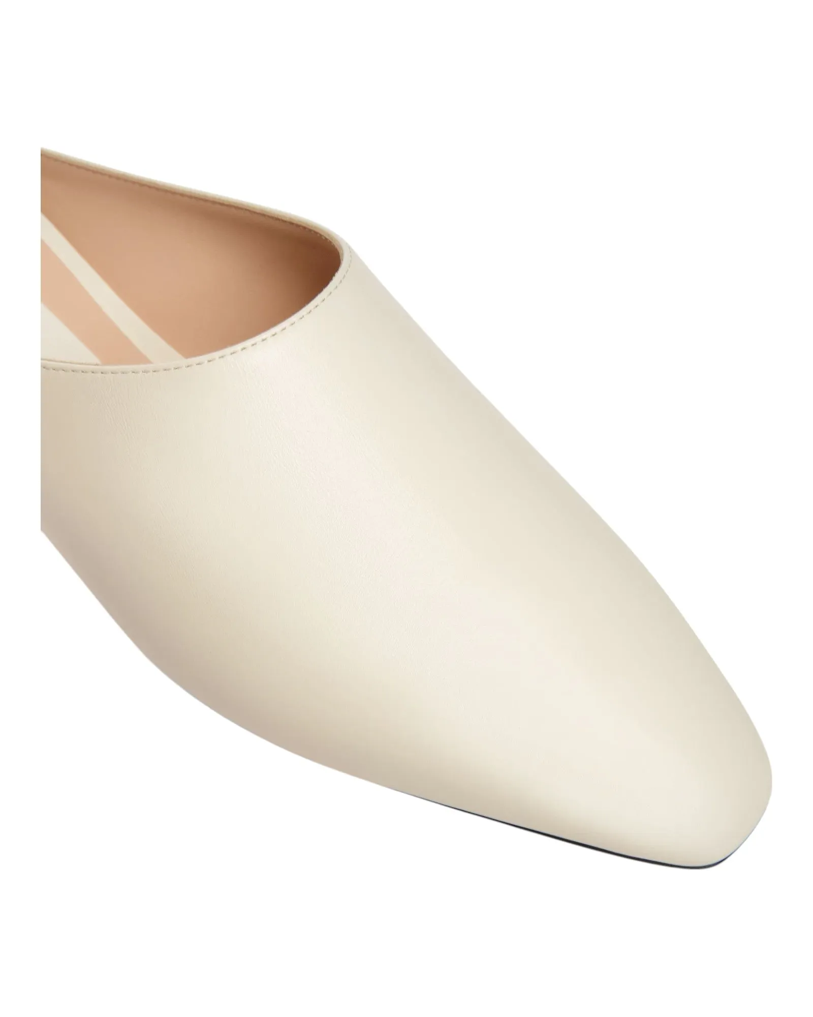 Bally Nara 6303413 Ladies Bone Flat Leather Pumps