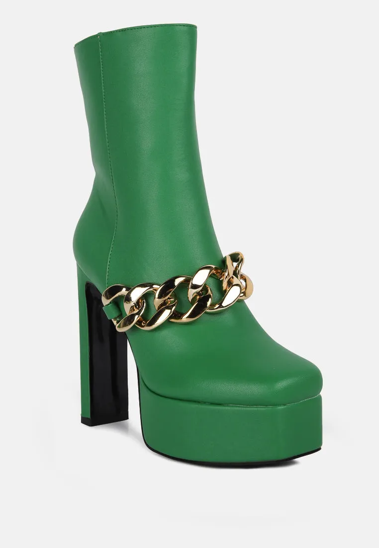 bambini high platform ankle boots